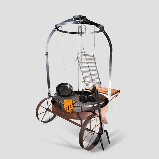 Big Outback with pajarera open fire grill